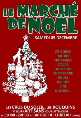 Le March de Nol aux Crus du Soleil, PARIS, Samedi 05 dcembre 2015