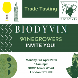 TASTING BIODYVIN LONDON -  Monday April 3, 2023