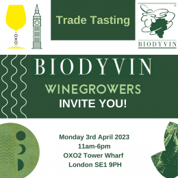 DEGUSTATION BIODYVIN LONDRES - Lundi 3 avril 2023